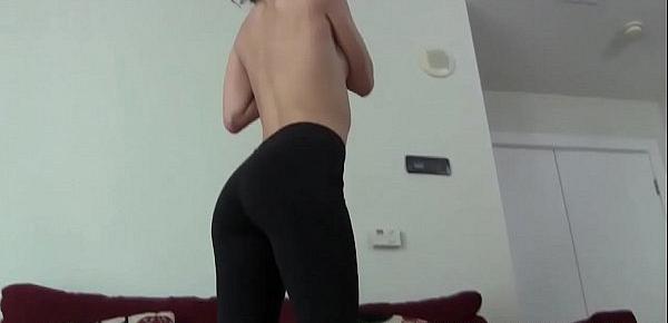  I will give you a hand in my white yoga pants JOI